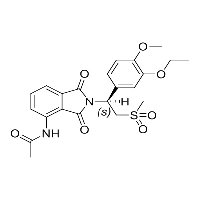 (+)-N-［2-［1(S)-(3-ethoxy-4-methoxyphenyl)-2-(methylsulfonyl) ethyl］-1,3-dioxo-2,3-dihydro-1H-isoindol-4-yl］acetamide